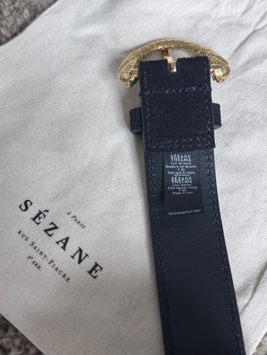 Sezane Thelma Belt Black - Size 85